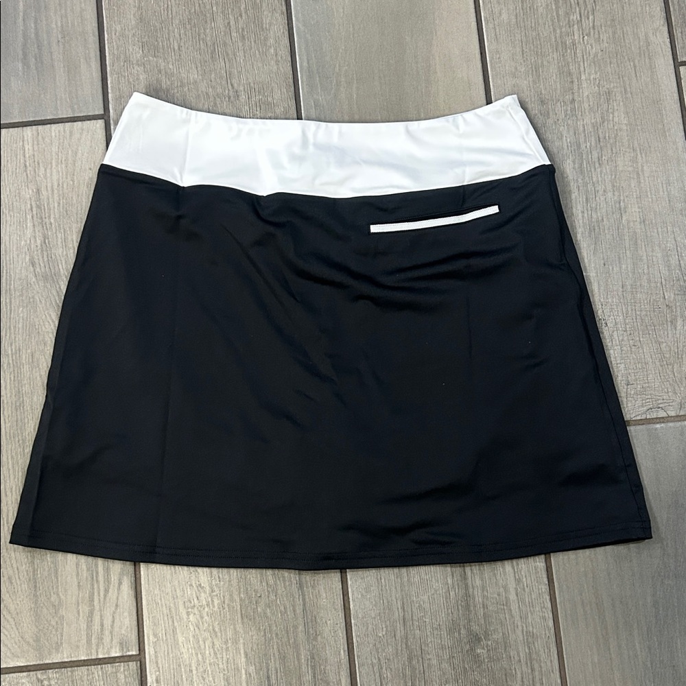 GOLFTINI Multicolor Stability Pull On A-Line Mini Skort - Picture 5 of 6